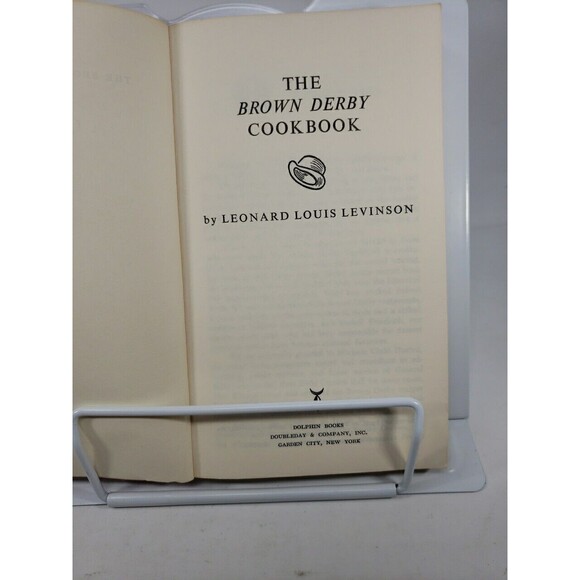 The Brown Derby Cookbook Leonard Louis Levinson 1962 Paperback VTG Collectible - Picture 6 of 16